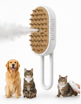 Pet Grooming Spray & Massage Comb